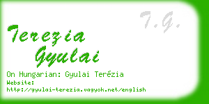 terezia gyulai business card